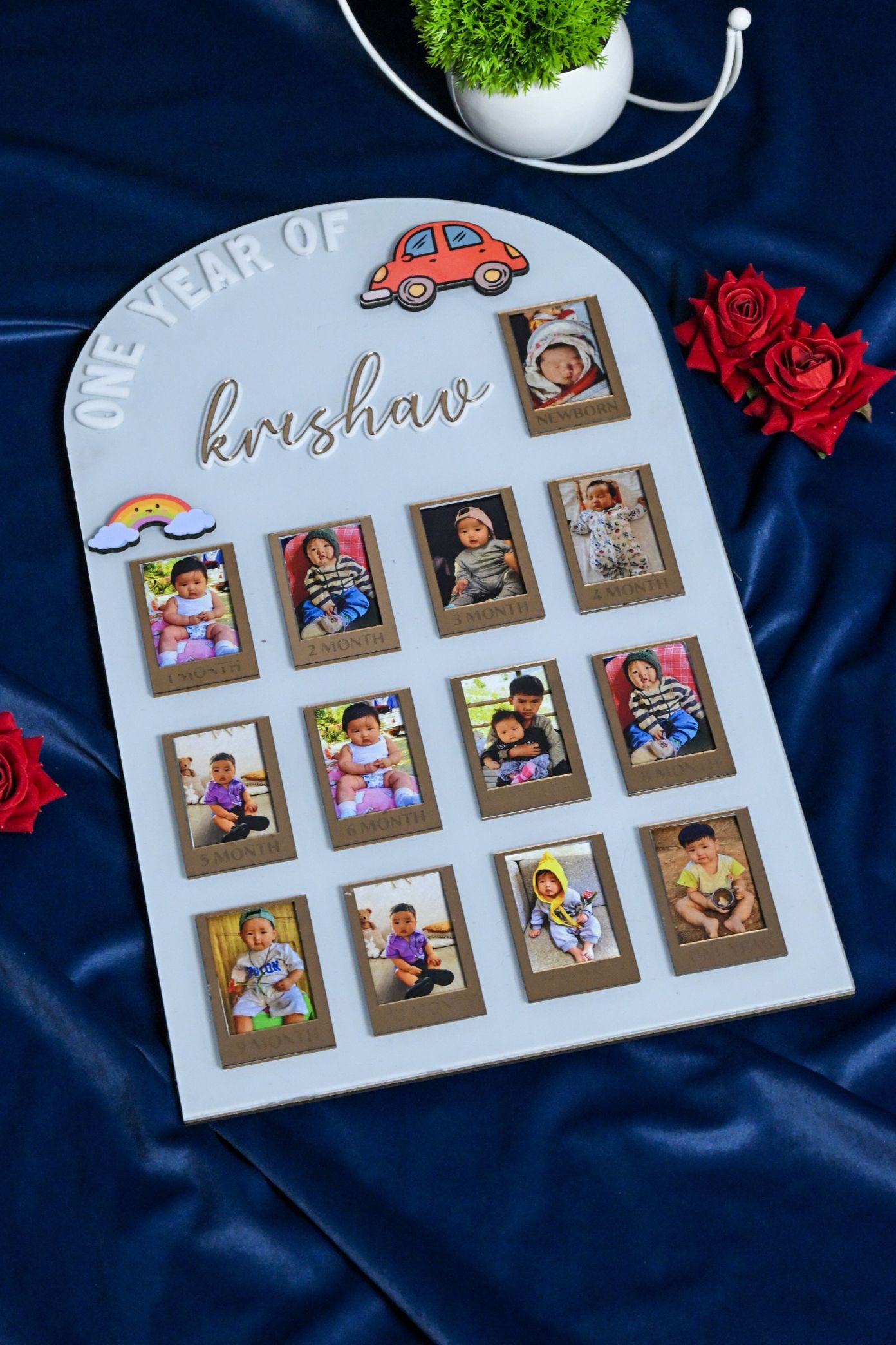 Baby Photo Board-Arch Shape